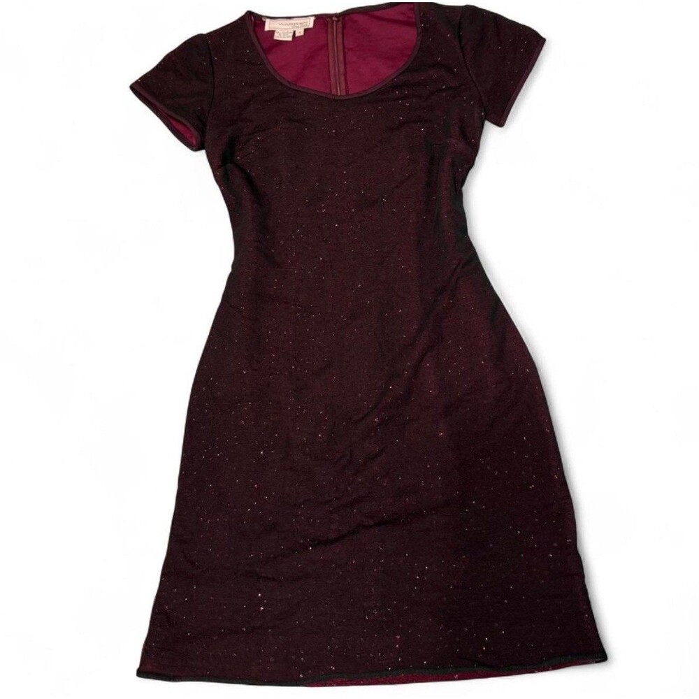 Dark purple sequin dress